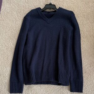 Banana Republic Men's Dark V-Neck Sweater